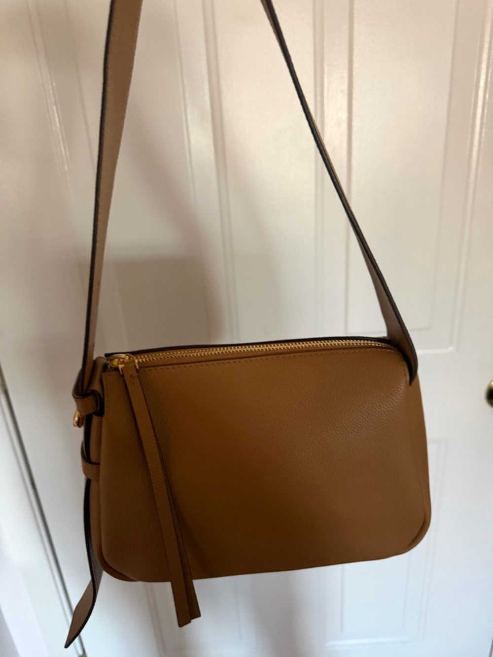 Tory Burch ROMY Shoulder bag small Tiramisu pebbled leather 🤎